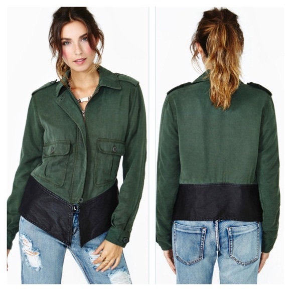 BB Dakota Jackets & Blazers - Dakota Collective Womens Army Green Jacket